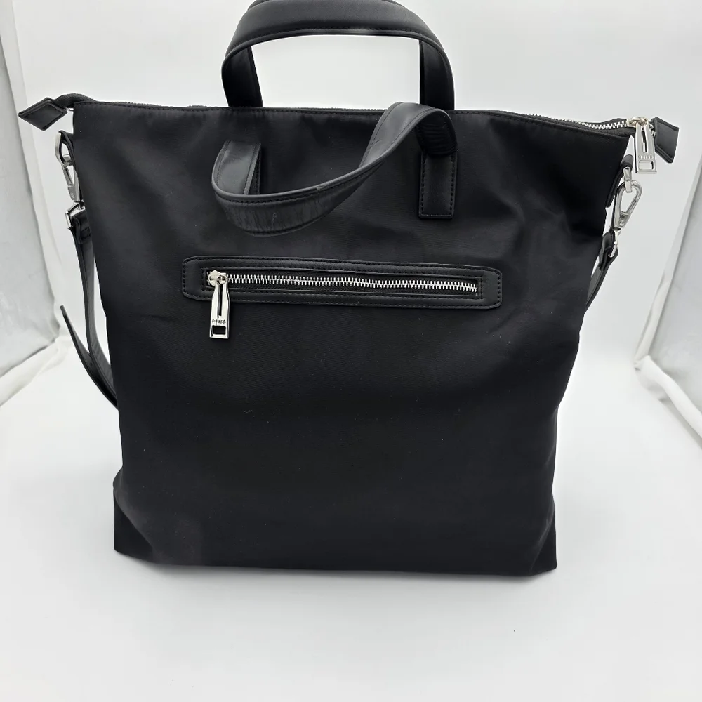 Reiss Carlton Nylon Black Messenger Bag - Picture 2 of 16